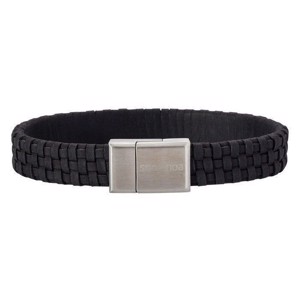 Son of Noa - Sort Flettet Læder Armbånd 897 000-BLACK19